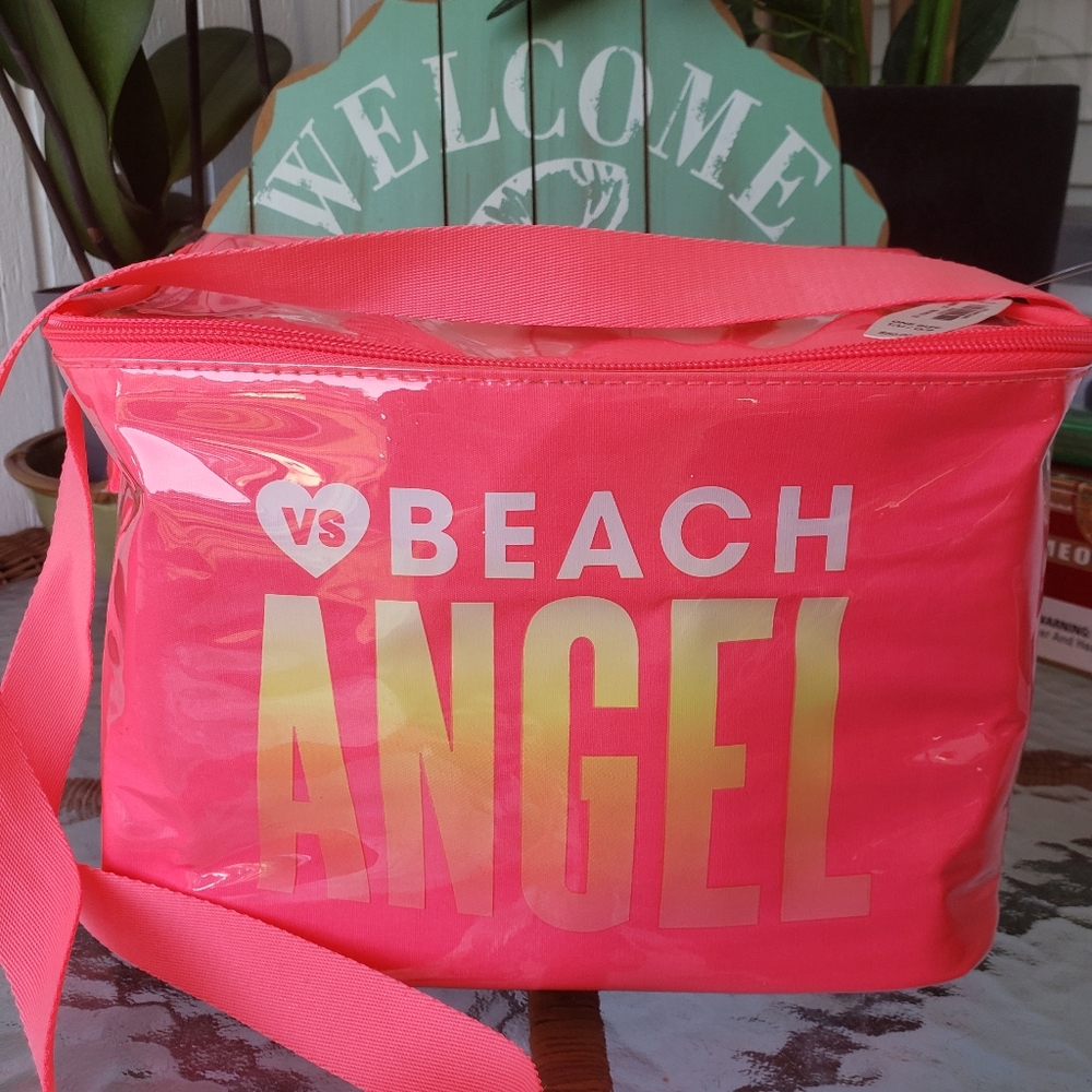 Victoria's Secret "Beach Angel" Insulated Cooler Bag, Color: Neon Pink, NWT